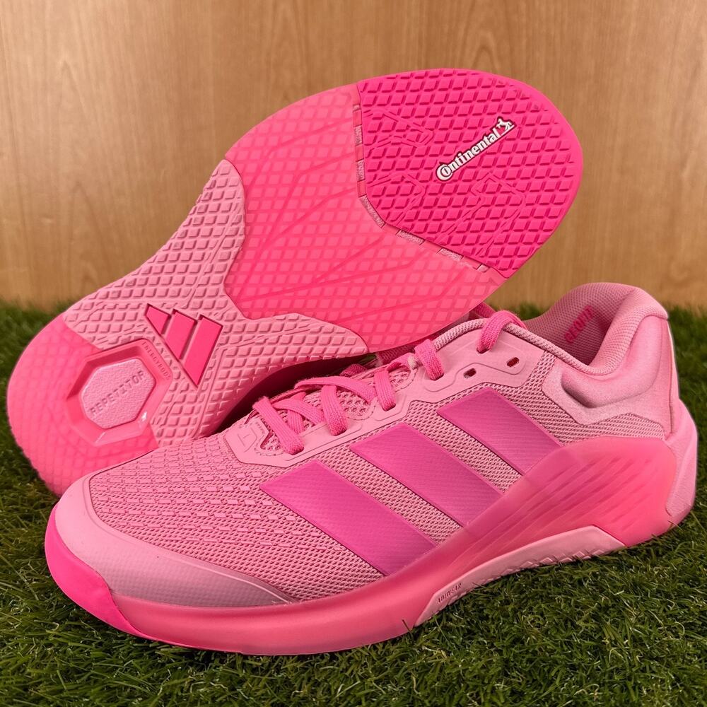 adidas Dropset 4 Power Bliss Pink Lucid Pink Training JR4667 Women's Size 8